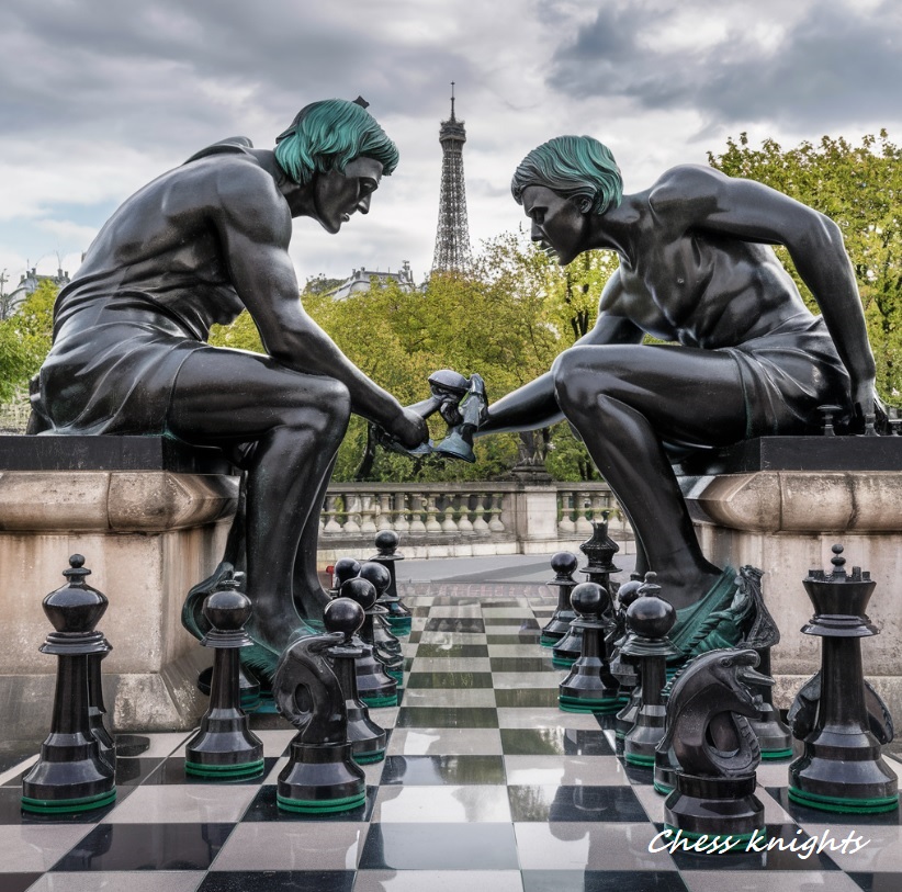 Giovanni Leonardo and Paolo Boi-chess knights